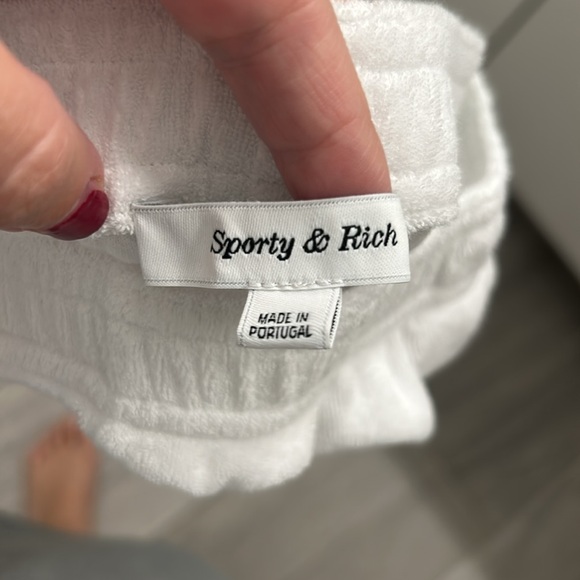 Sporty and rich x prince terry shorts size large - Picture 3 of 4